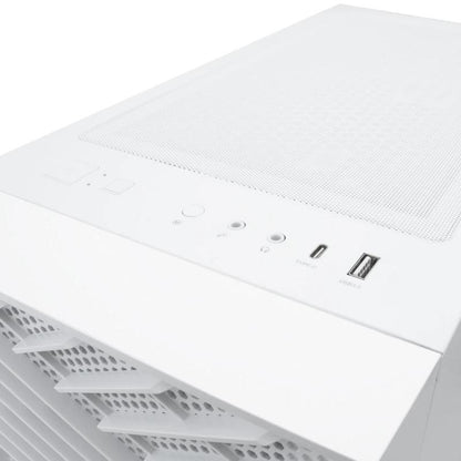 Coolbox Caja Gaming ATX GA300 GRIDLINE White