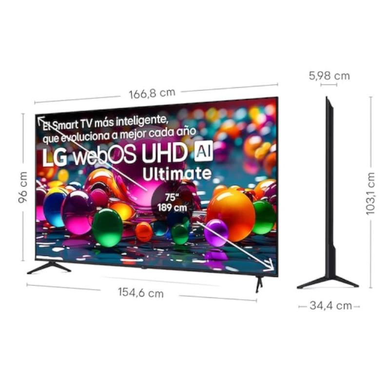 LG 75UA75006LA TV 75" UHD 4K AI STV USB HDMI Bt