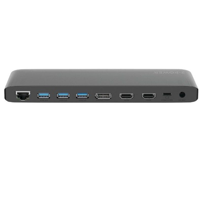 Docking USB Tipo-C 2-Power DOC0117A
4xUSB
1xUSB Tipo-C PD
2xHDMI
1xDisplayPort
1xJack
1xRJ45
1xLector Tarjetas SD
Gris