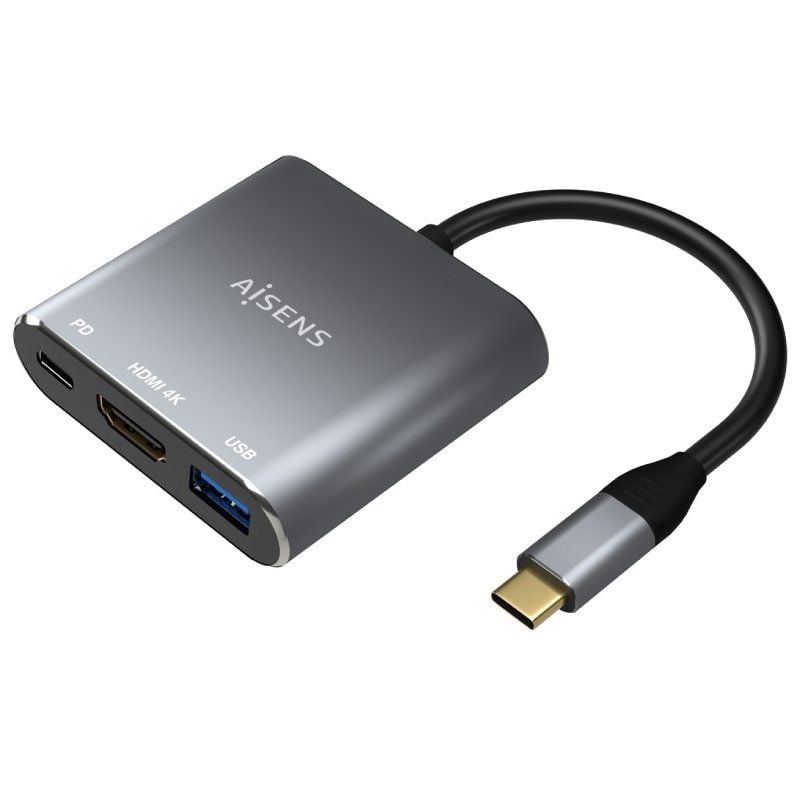 Conversor Aisens A109-0669
USB Tipo-C Macho
HDMI Hembra - USB Hembra - USB Tipo-C Hembra
15cm
Gris