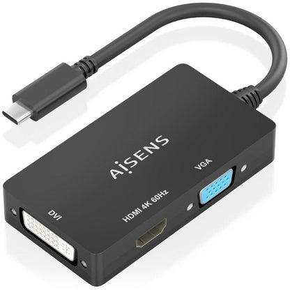 Conversor HDMI Aisens A109-0954
USB Tipo-C Macho - DVI/HDMI/VGA Hembra
15cm
Negro