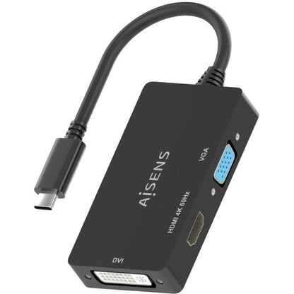 Conversor HDMI Aisens A109-0954
USB Tipo-C Macho - DVI/HDMI/VGA Hembra
15cm
Negro