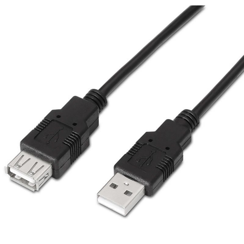 Aisens Cable USB 2.0 Tipo A/M-A/H negro 1.8m