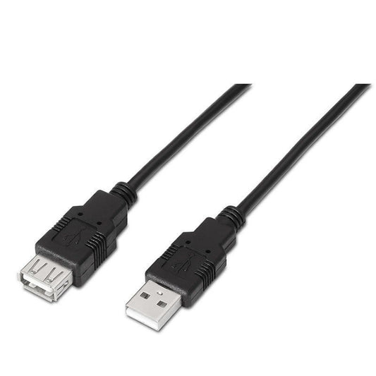 Cable Alargador USB 2.0 Aisens A101-0017
USB Macho - USB Hembra
Hasta 2.5W
60Mbps
3m
Negro