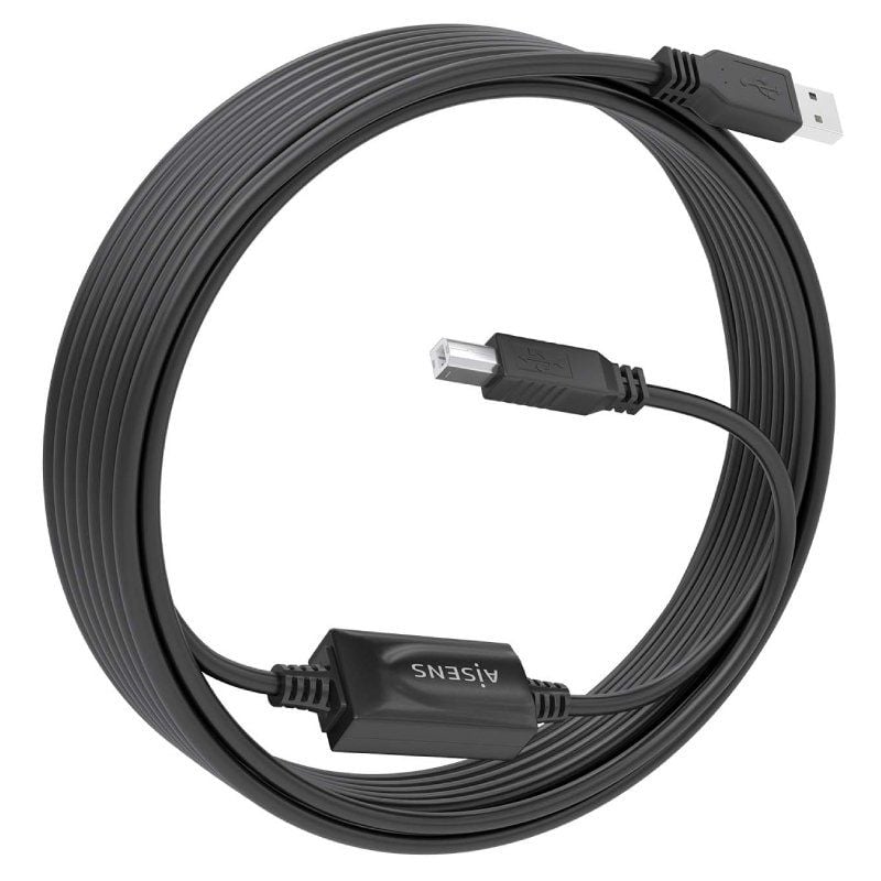 Cable Alargador USB 2.0 con Amplificador Aisens A101-0881
USB Macho - USB Tipo-B Macho
10m
Negro