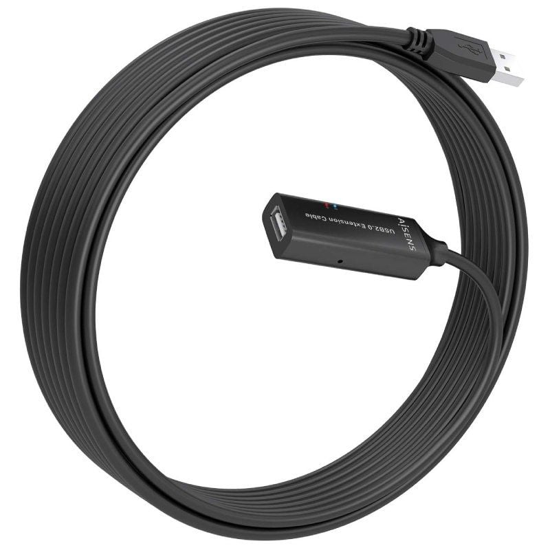 Cable Alargador USB 2.0 Aisens A101-0915
USB Macho - USB Hembra
10m
Negro