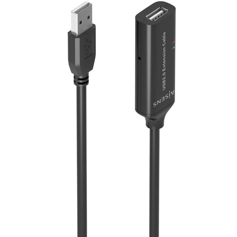 Cable Alargador USB 2.0 Aisens A101-0916
USB Macho - USB Hembra
15m
Negro