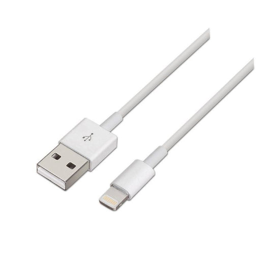 Cable USB 2.0 Lightning Aisens A102-0036
USB Macho - Lightning Macho
Hasta 2.5W
60Mbps
2m
Blanco