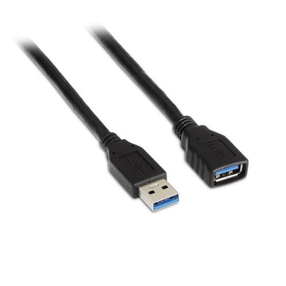 Cable Alargador USB 3.0 Aisens A105-0041
USB Macho - USB Hembra
Hasta 9W
625Mbps
1m
Negro