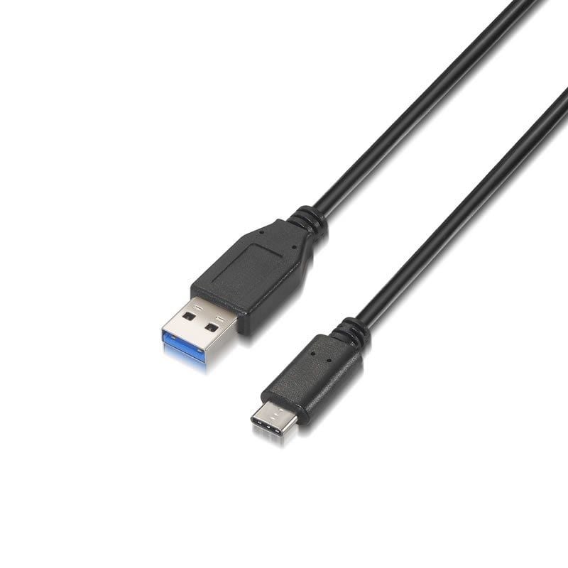 Cable USB 3.1 Tipo-C Aisens A107-0060
USB Tipo-C Macho - USB Macho
Hasta 27W
625Mbps
1m
Negro