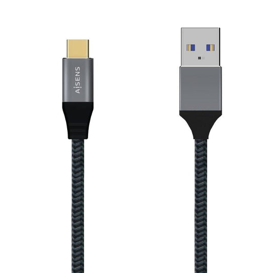 Aisens Cable USB 3.1 Gen2 Alu 3A CM-AM Gris 2.0M