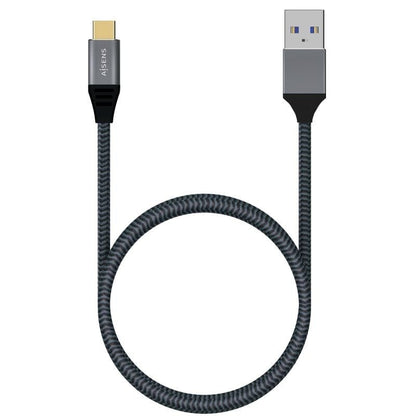 Aisens Cable USB 3.1 Gen2 Alu 3A CM-AM Gris 2.0M