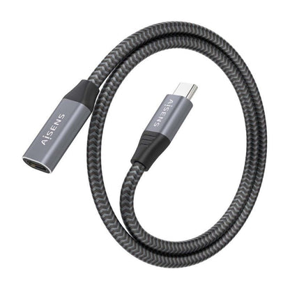 Cable Alargador USB 3.2 Aisens A107-0636
USB Tipo-C Macho - USB Tipo-C Hembra
Hasta 100W
20Gbps
2m
Gris