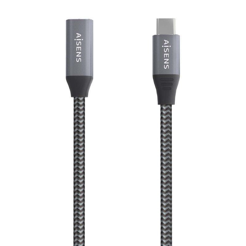 Cable Alargador USB 3.2 Aisens A107-0761
USB Tipo-C Macho - USB Tipo-C Hembra
Hasta 100W
20Gbps
1.5m
Gris