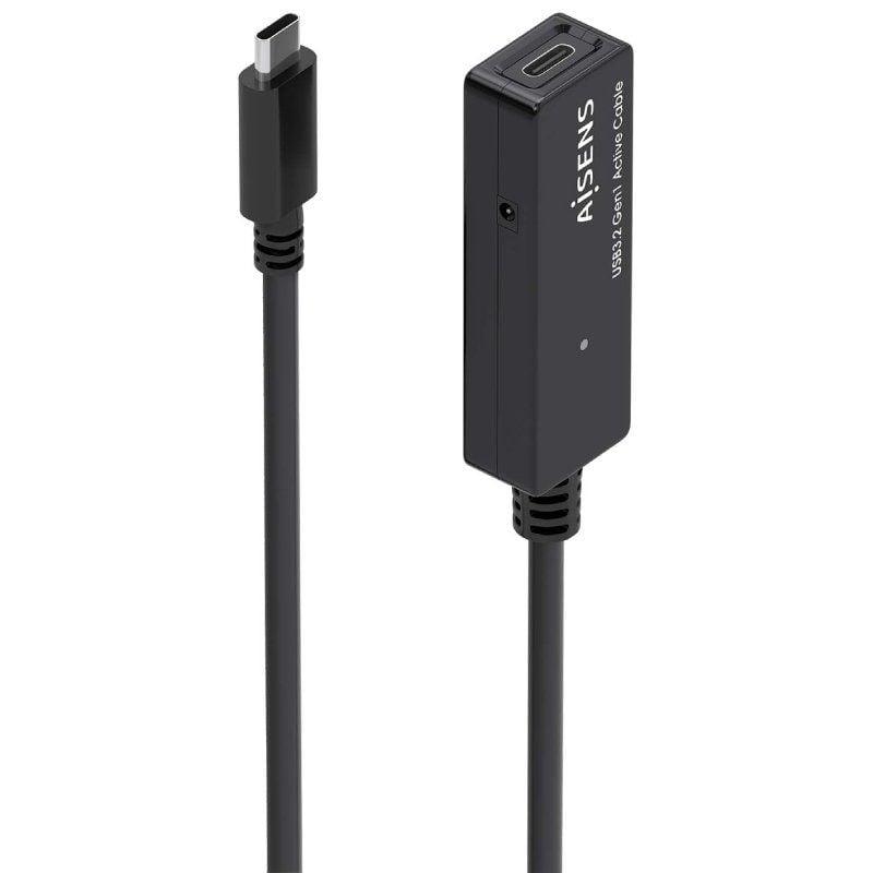 Cable Alargador USB 3.2 con Amplificador Aisens A107-0870
USB Tipo-C Macho - USB Tipo-C Hembra
Hasta 100W
20Gbps
10m
Negro