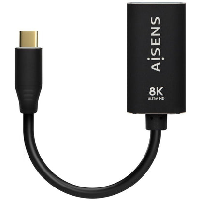 Conversor Aisens A109-0690
USB Tipo-C Macho - DisplayPort Hembra
Hasta 27W
1250Mbps
15cm
Negro