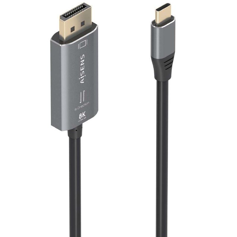 Cable Conversor Aisens A109-0880
USB Tipo-C Macho - DisplayPort Macho
1.8m
Negro