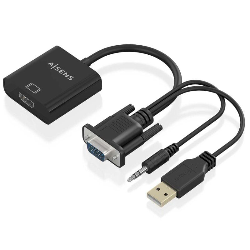 Cable Conversor Aisens A115-0872 SVGA Macho - USB Macho
Jack Macho - HDMI Hembra
20cm
Negro