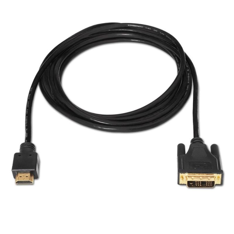 Aisens Cable DVI 18+1/M a HDMI A/M negro 1.8m