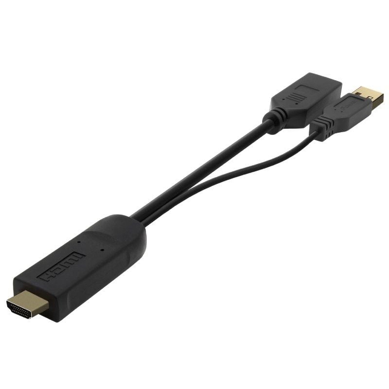 Cable Conversor 4K Aisens A122-0642
HDMI Macho - DisplayPort Hembra - USB Macho
Hasta 10W
2250Mbps
10cm + 10cm
Negro