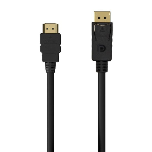 Cable Conversor Aisens A125-0550
Displayport Macho - HDMI Macho
Hasta 5W
2300Mbps
50cm
Negro