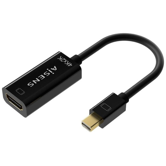 Cable Conversor Aisens A125-0643
Mini DisplayPort Macho - HDMI Hembra
Hasta 5W
2300Mbps
15cm
Negro