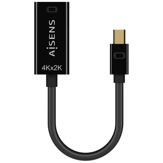 Cable Conversor Aisens A125-0643
Mini DisplayPort Macho - HDMI Hembra
Hasta 5W
2300Mbps
15cm
Negro