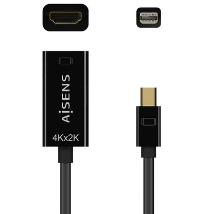 Cable Conversor Aisens A125-0643
Mini DisplayPort Macho - HDMI Hembra
Hasta 5W
2300Mbps
15cm
Negro