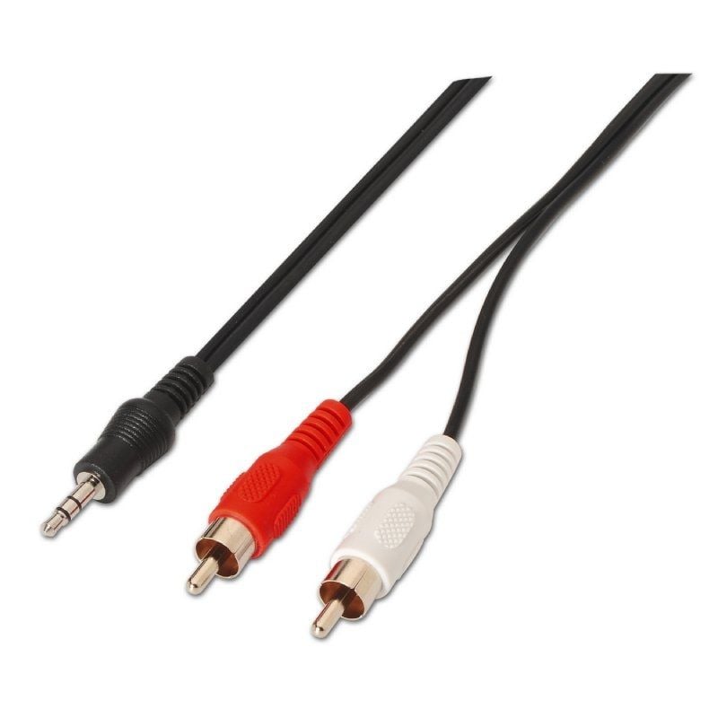 Cable Estéreo Aisens A128-0147
Jack 3.5 Macho - 2x RCA Macho
Hasta 0.1W
1.5m
Negro
