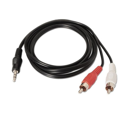 Cable Estéreo Aisens A128-0147
Jack 3.5 Macho - 2x RCA Macho
Hasta 0.1W
1.5m
Negro