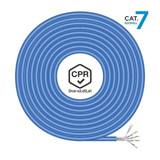 Bobina de Cable RJ45 SFTP AWG23 LSZH CPR Dca Aisens A146-0665 Cat.7
305m
Azul