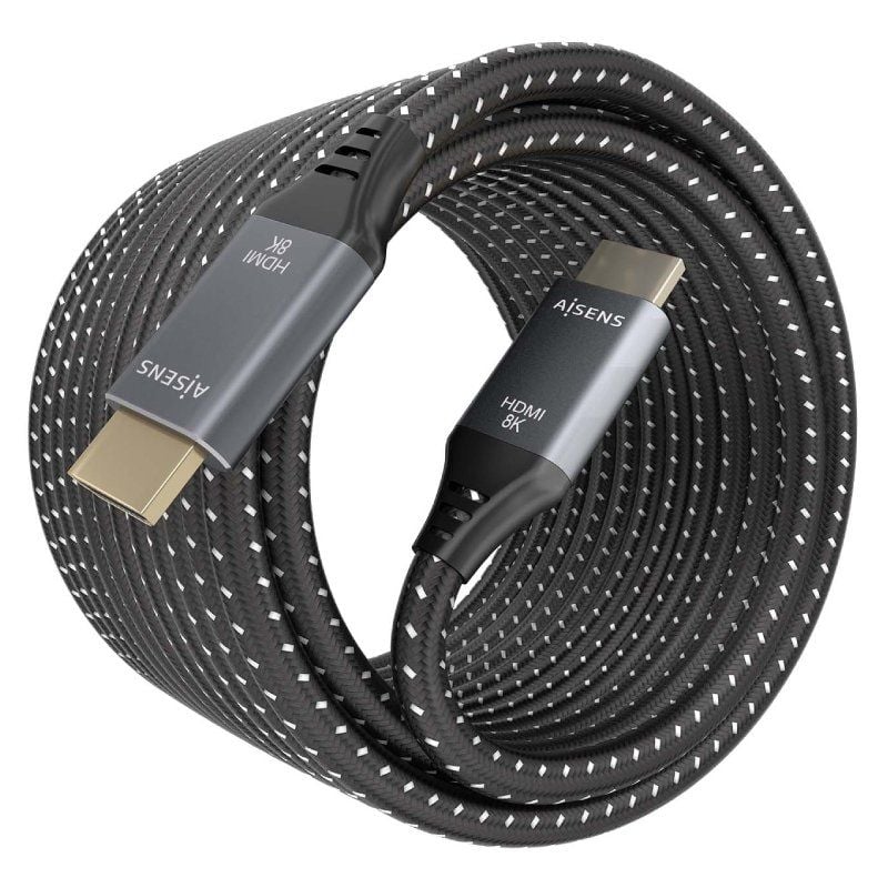 Cable HDMI 2.1 8K Aisens A150-0878
HDMI Macho - HDMI Macho
10m
Gris y Negro