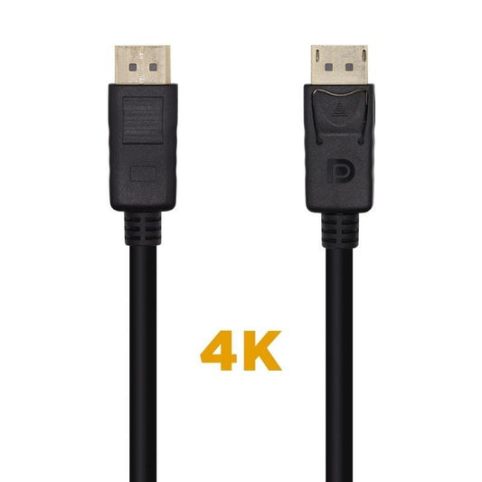 Cable DisplayPort 1.2 4K Aisens A124-0455
DisplayPort Macho - DisplayPort Macho
1m
Negro