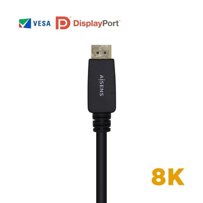 Cable DisplayPort 1.4 8K Aisens A149-0433
DisplayPort Macho - DisplayPort Macho
3m
Certificado
Negro