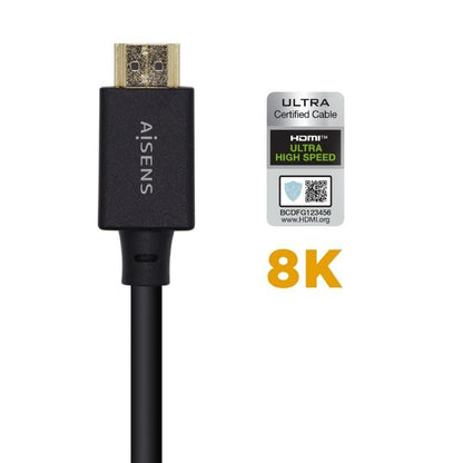 Cable HDMI 2.1 8K Aisens A150-0423
HDMI Macho - HDMI Macho
2m
Certificado
Negro