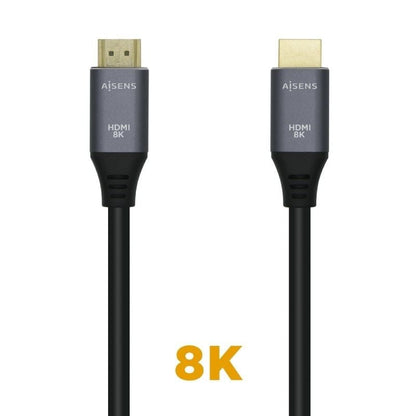 Cable HDMI 2.1 8K Aisens A150-0427
HDMI Macho - HDMI Macho
1.5m
Gris Negro