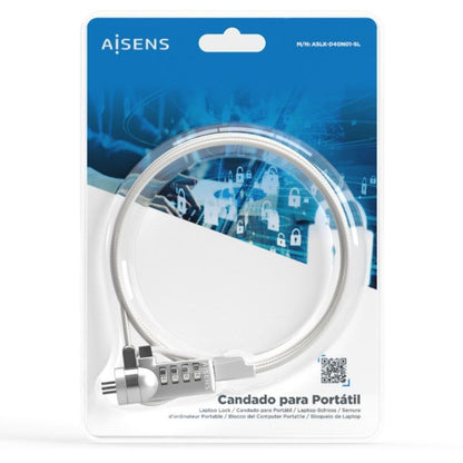 Cable de Seguridad para Portátiles Aisens ASLK-D40N01-SL
1.5m