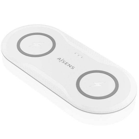 Aisens Cargador Inalámbrico USBC 15W 2 en 1 Blanco