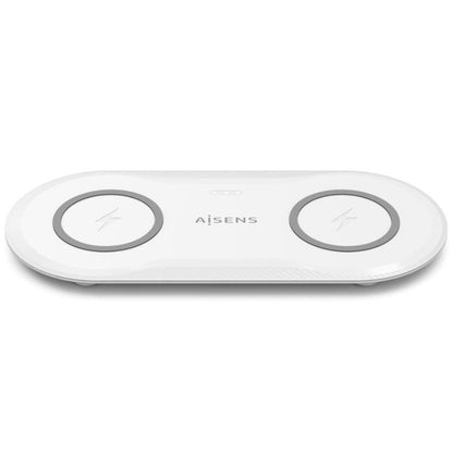Aisens Cargador Inalámbrico USBC 15W 2 en 1 Blanco