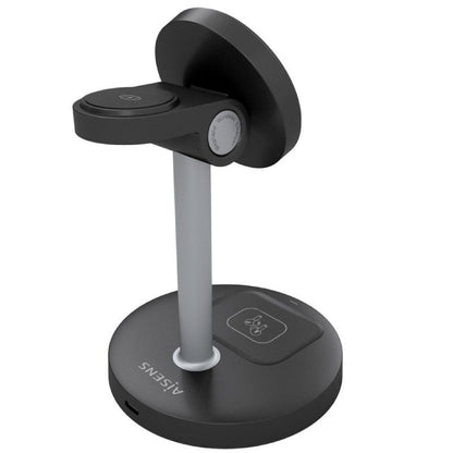 Aisens Cargador Inalámbrico USBC 15W 3 en 1 Negro