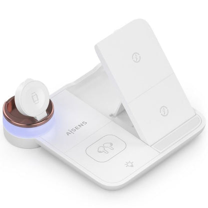 Aisens Cargador Inalámbrico USBC 15W 4 en 1 compac