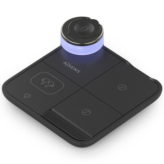 Aisens Cargador Inalámbrico USBC 15W 4 en 1 compac