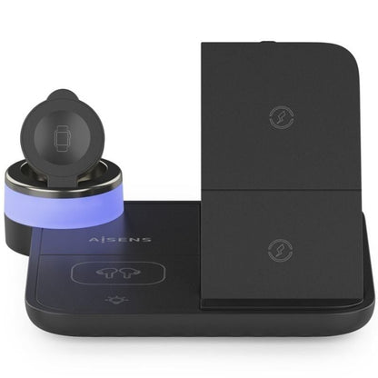 Aisens Cargador Inalámbrico USBC 15W 4 en 1 compac