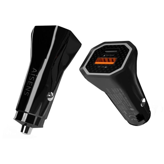 Cargador de Coche Aisens ASCH-CAR2PQC-BK
1xUSB-Tipo C
1xUSB
38W