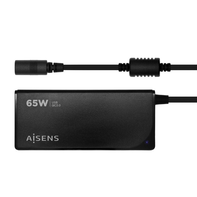Cargador de Portátil Aisens ASLC-65WAUTO-BK
65W
Automático
9 Conectores
Voltaje 18.5-20V
1 USB QC3.0