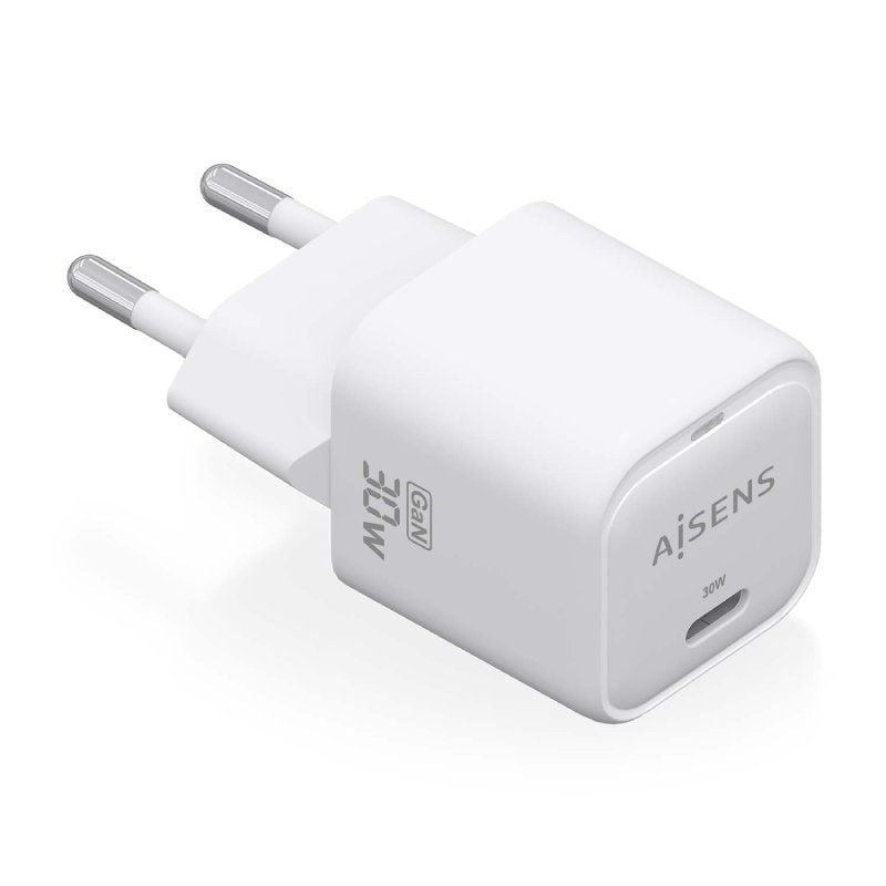 Cargador de Pared GaN Aisens ASCH-30W1P018-W
1xUSB Tipo-C
30W