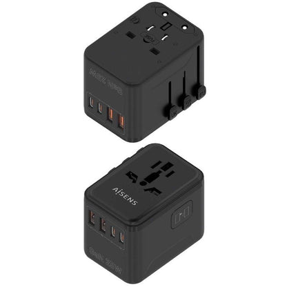Cargador de Pared Universal GaN para Viaje Aisens ASPS-2A2C08-BK
Toma de Corriente Universal
2xUSB Tipo-C
2xUSB
25W