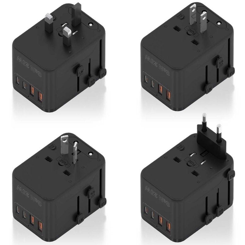 Cargador de Pared Universal GaN para Viaje Aisens ASPS-2A2C08-BK
Toma de Corriente Universal
2xUSB Tipo-C
2xUSB
25W