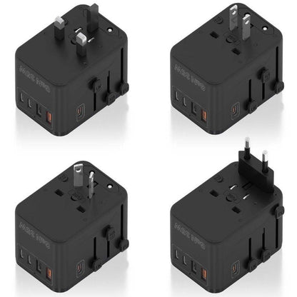 Cargador de Pared Universal GaN para Viaje Aisens ASPS-2A3C09-BK
Toma de Corriente Universal
3xUSB Tipo-C
2xUSB
35W