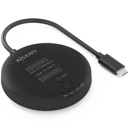 Dock USB 3.2 Gen2 Tipo-C para SSD M.2 NVMe Aisens ASDS-2M2N05-BK
Gris